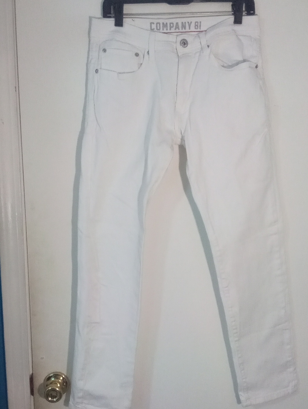 * Company 81 White Slim Fit Jeans Label 30 X 30 EUC